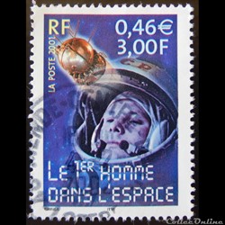 03425 Le 1er homme dans l'espace Youri Gagarine 0,46 € - 3F