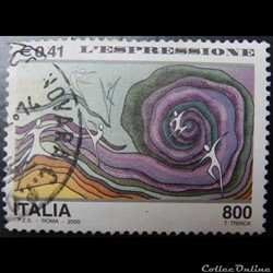 Italie 02470 le millénaire, l'expression 0.41 €, 800 lires de 2000