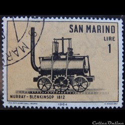 Saint-Marin 00627 locomotive à roues dentées 1L de 1964