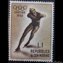 Saint-Marin 00402 JO patinage de vitesse 1L de 1955