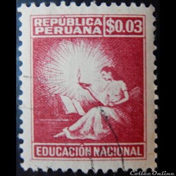 Pérou B0001 éducation nationale 0.03S de 1950