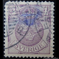 Suède 00057 armoiries 4öre de 1910