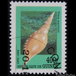 Guinée 01255CV coquillage 400F de 1998