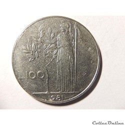 Italie, 100 lires 1981