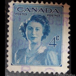 Canada 00227 princesse Elisabeth 4c de 1948
