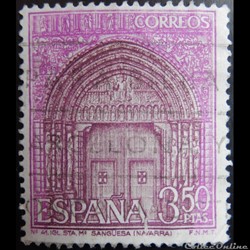 Espagne 01539 Eglise Notre-Dame de Sanguesa 3.50Ptas de 1968