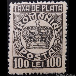Roumanie T0101 couronne 100 lei de 1946