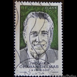 03430 Jacques Chaban Delmas 0,46 € - 3,00 F de 2001