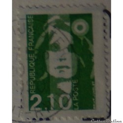 02622 Marianne de Briat 2.10F vert de 1990