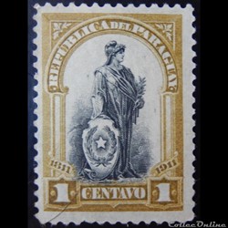 Paraguay 00192 centenaire de l'indépendance 1c de 1911