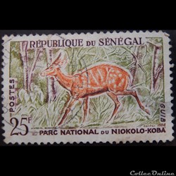 Sénégal 00202 Guib harnaché 25F de 1960