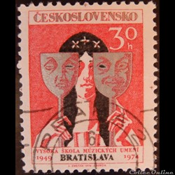 Tchécoslovaquie 02057 académie de musique et de théatre de Bratislava 30 h de 1974