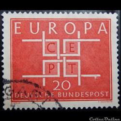 Allemagne RFA 00279 Europa CEPT 20pf de 1963