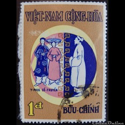 Viet-Nam 00377 costumes Vietnamien 1d de 1970