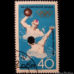 Allemagne RDA 01104 JO de Mexico 40pf de 1968