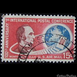 Etats Unis PA0062 Montgomery Blair 15c de 1963