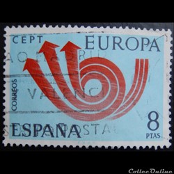 Espagne 01780 Europa CEPT 8Ptas de 1973