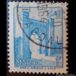 Maroc 00346 Bab el Mrissa à Salé 1F de 1955