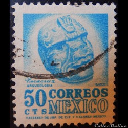 Mexique 00634 masque Veracruz 50c de 1950