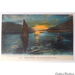 CPA des Vosges, Gérardmer, coucher de soleil sur le lac