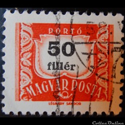 Hongrie T0228B chiffre 50f de 1965