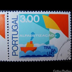 Portugal 01303 campagne d'alphabétisation, pêche 3$00 de 1976