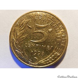 5 centimes Marianne 1998