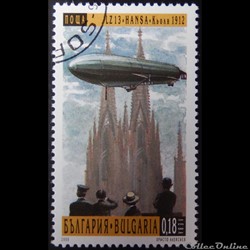 Bulgarie 03876 LZ13 "Hansa" au-dessus de Cologne 0.18Lev de 2000