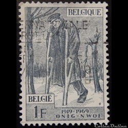 Belgique 01510 invalide de guerre 1F de 1969