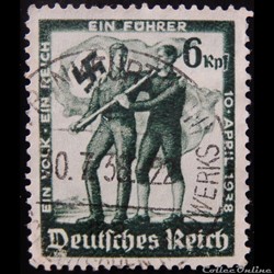 Allemagne Reich 00605 plébiscite Autrichien 6pf de 1938