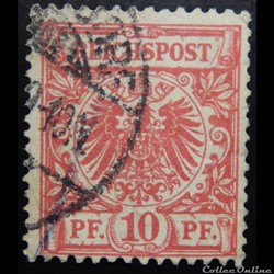 Allemagne Reich 00047 Aigle avec la couronne impériale 10pf de 1889