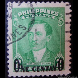 Philippines 00519 Dr José Rizal 1c de 1950