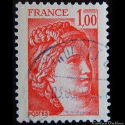 01972 Sabine 1 F00 rouge de 1978