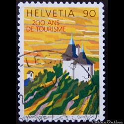 Suisse 01282 200 ans de tourisme 90cts de 1987