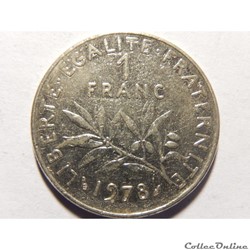 1 franc semeuse 1978