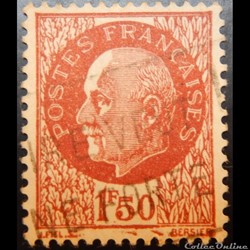 00517 Maréchal Pétain, type Bersier, l F 50 brun