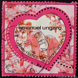 04328 Saint Valentin Le cœur d´Emanuel Ungaro Timbre auto-adhésif - Lettre 50 g
