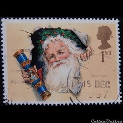 Royaume-Uni 02003 père noël avec craquelins 1st de 1997