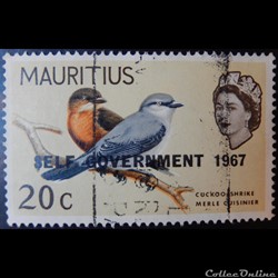 Maurice (île) 00304 Echenilleur de Maurice de 20c de 1967