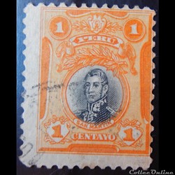 Pérou 00176 José Francisco de San Martin 1c de 1918