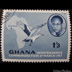 Ghana 00013 Kwame Nkrumah, Premier ministre 1'3Sh de 1957