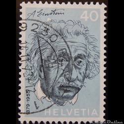 Suisse 00912 Albert Einstein 40cts de 1972