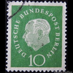 Allemagne RFA 00174 président Théodor Heuss 10pf de 1959