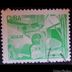 Cuba 02336 production du sucre 3c de 1982