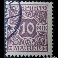 Danemark J0004 Avisporto 10ore de 1907