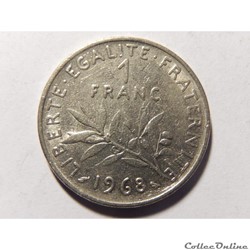 1 franc semeuse 1968