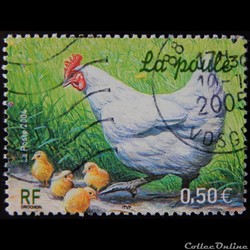 03663 Les animaux de la ferme La poule 0.50€