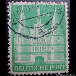 Allemagne Occupation 0065A Holstentor, Lübeck 1DM de 1950
