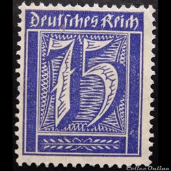 Allemagne Reich 00168 chiffre 75pf de 1923