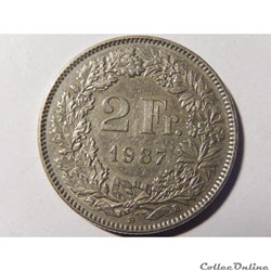Suisse, 2 francs de 1987